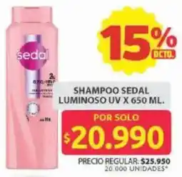 Ara Sedal shampoo luminoso uv oferta