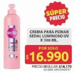 Ara Sedal crema para peinar luminoso uv oferta