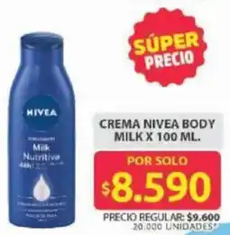 Ara Nivea crema body milk oferta