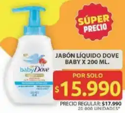 Ara Dove baby jabón líquido oferta