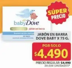 Ara Dove baby jabón en barra oferta