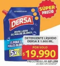 Ara Dersa detergente líquido oferta