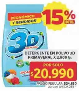 Ara 3D detergente en polvo primaveral oferta