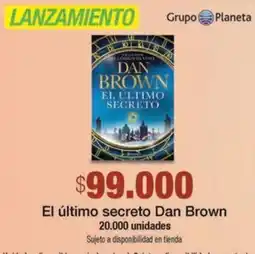 Jumbo Dan brown el último secreto oferta