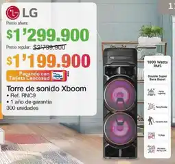 Jumbo Lg torre de sonido xboom oferta