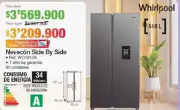 Jumbo Whirlpool nevecón side by side oferta