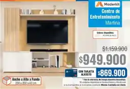 Alkosto Maderkit centro de entretenimiento martina oferta