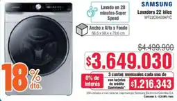 Alkosto Samsung lavadora oferta