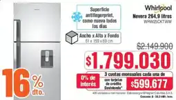Alkosto Whirlpool nevera oferta