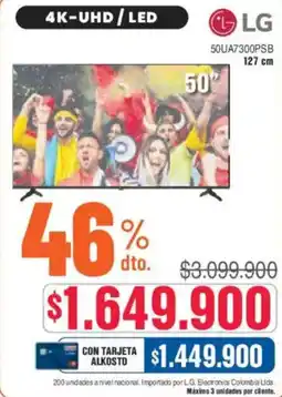 Alkosto Lg tv 50" oferta