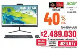 Alkosto Acer all in one 23.8" c24 oferta