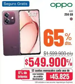 Alkosto Oppo A40 oferta