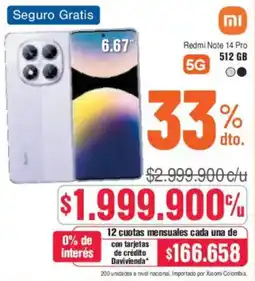 Alkosto Redmi Note 14 Pro oferta