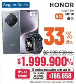 Alkosto Honor magic 7 lite oferta