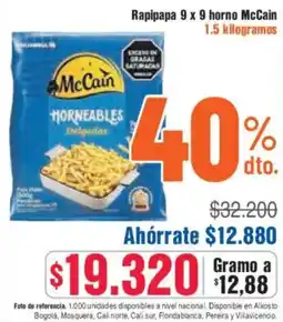 Alkosto Mccain rapipapa oferta