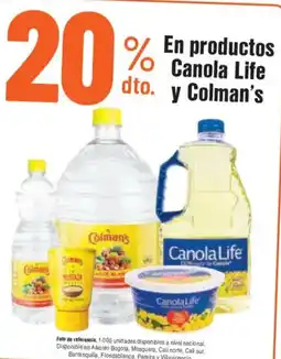 Alkosto En productos canola life y colman's oferta