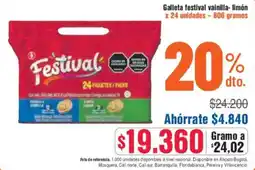 Alkosto Festival vainilla- limón galleta oferta