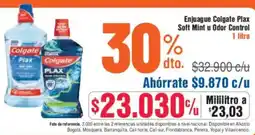 Alkosto Colgate plax enjuague soft mint u odor control oferta