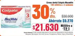 Alkosto Colgate maxwhite crema dental oferta