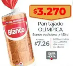 Olímpica Olímpica pan tajado blanco tradicional oferta