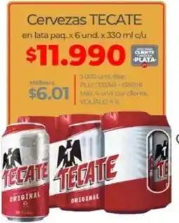 Olímpica Tecate cervezas oferta
