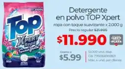 Olímpica Top xpert detergente en polvo oferta