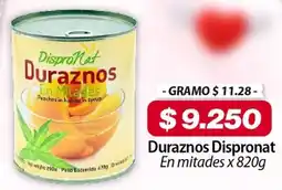 El Cámbulo Duraznos dispronat en mitades oferta