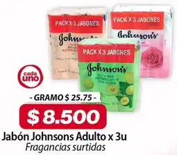 El Cámbulo Johnsons adulto jabón fragancias surtidas oferta