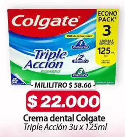 El Cámbulo Colgate crema dental triple acción oferta
