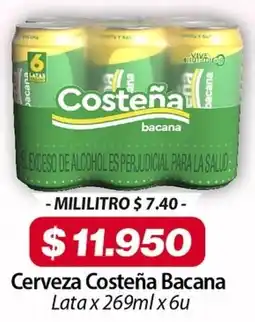 El Cámbulo Costeña bacana cerveza lata oferta