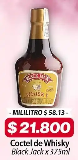 El Cámbulo Black jack coctel de whisky oferta