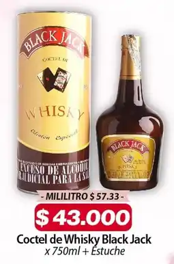 El Cámbulo Black jack coctel de whisky + estuche oferta