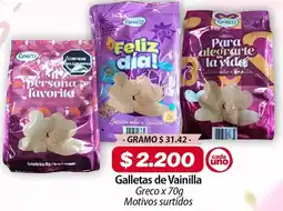El Cámbulo Greco galletas de vainilla motivos surtidos oferta