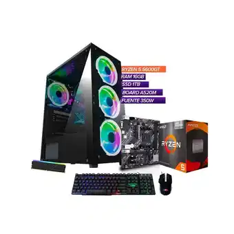 Falabella TORRE GAMER RYZEN 5 5600G/ 16GB RAM /1TB SSD/ A520M/CHASIS 4FAN oferta