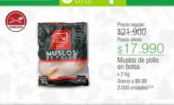 Jumbo Muslos de pollo en bolsa oferta