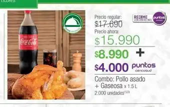 Jumbo Combo: pollo asado + gaseosa x 1.5 l oferta
