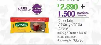 Jumbo Chocolate clavos y canela corona oferta