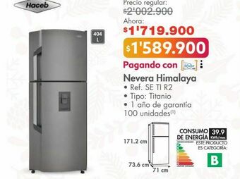 Metro Nevera himalaya haceb oferta