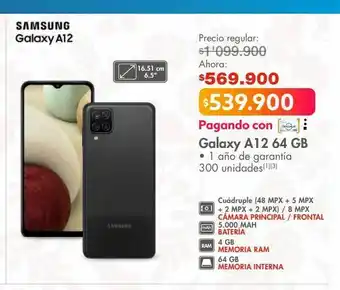 Metro Galaxy a12 64 gb oferta