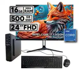 Falabella Computador de Mesa Core i7 13620H 16GB SSD 500GB Monitor 24” 120Hz oferta