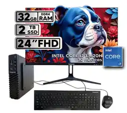 Falabella Computador de Mesa Core i7 13620H 32GB SSD 2TB Monitor 24” 120Hz oferta