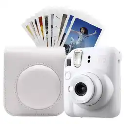 Falabella Combo Cámara Instantánea Instax Mini 12 Blanco + Estuche y Papel oferta
