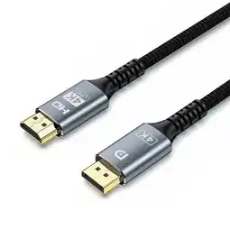 Falabella Cable Displayport A Hdmi 3m 4k 2k 60hz 1080p 120hz Trenzado oferta