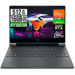 Falabella VICTUS AMD RYZEN 7-7445HS RTX 3050 6GB SSD 512GB RAM 16GB LED 15,6 FHD 144Hz oferta