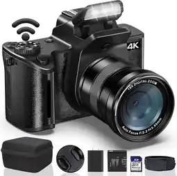 Falabella Cámara Digital Banflower 4k 64mp Wifi Vlogging Con Zoom 18x oferta