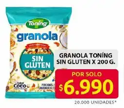 Ara Toning granola sin gluten oferta