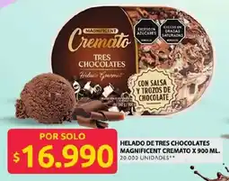 Ara Cremato helado de tres chocolates oferta