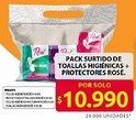 Ara Pack surtido de toallas higiénicas + protectores rosé oferta