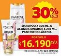 Ara Pantene colágeno shampoo o acondicionador oferta