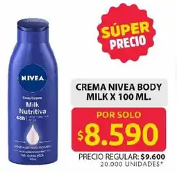 Ara Nivea crema body milk oferta